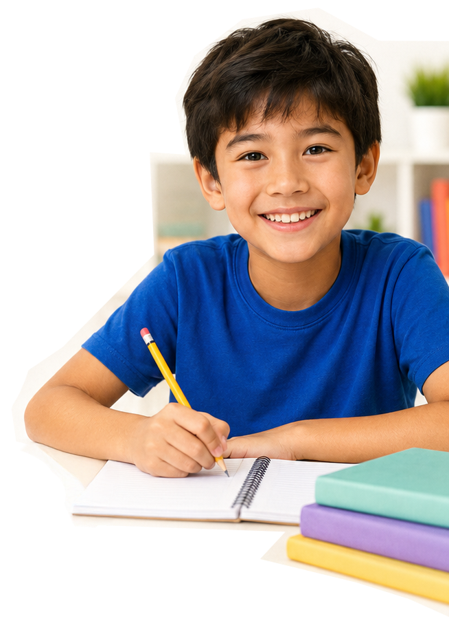 Child learning math